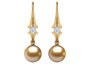 Golden South Sea Pearl Remington Earring