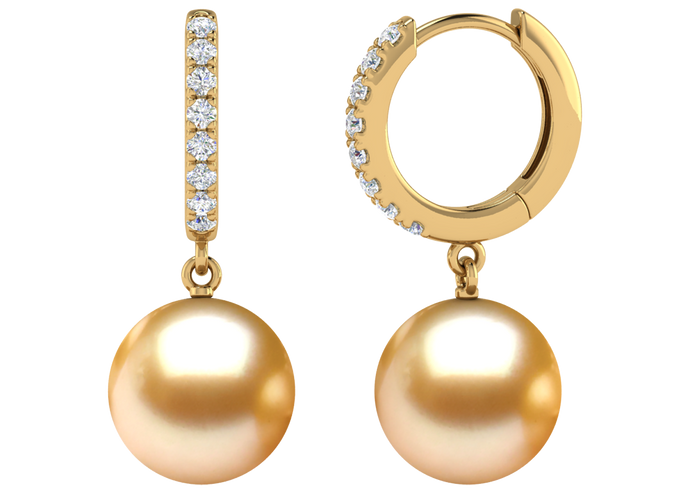 Golden South Sea Pearl Jada Earring