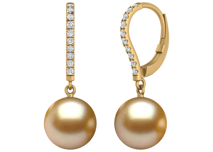 Golden South Sea Pearl Ariyah Earring