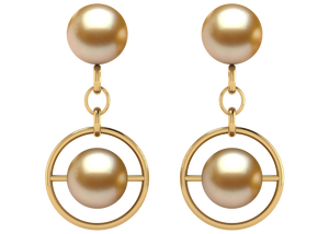 Golden South Sea Pearl Aylin Earring