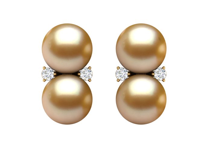 Golden South Sea Pearl Cheyenne Earring