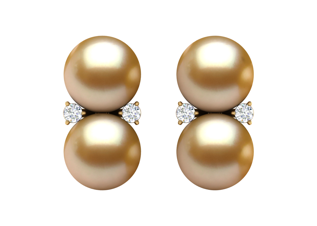 Golden South Sea Pearl Cheyenne Earring
