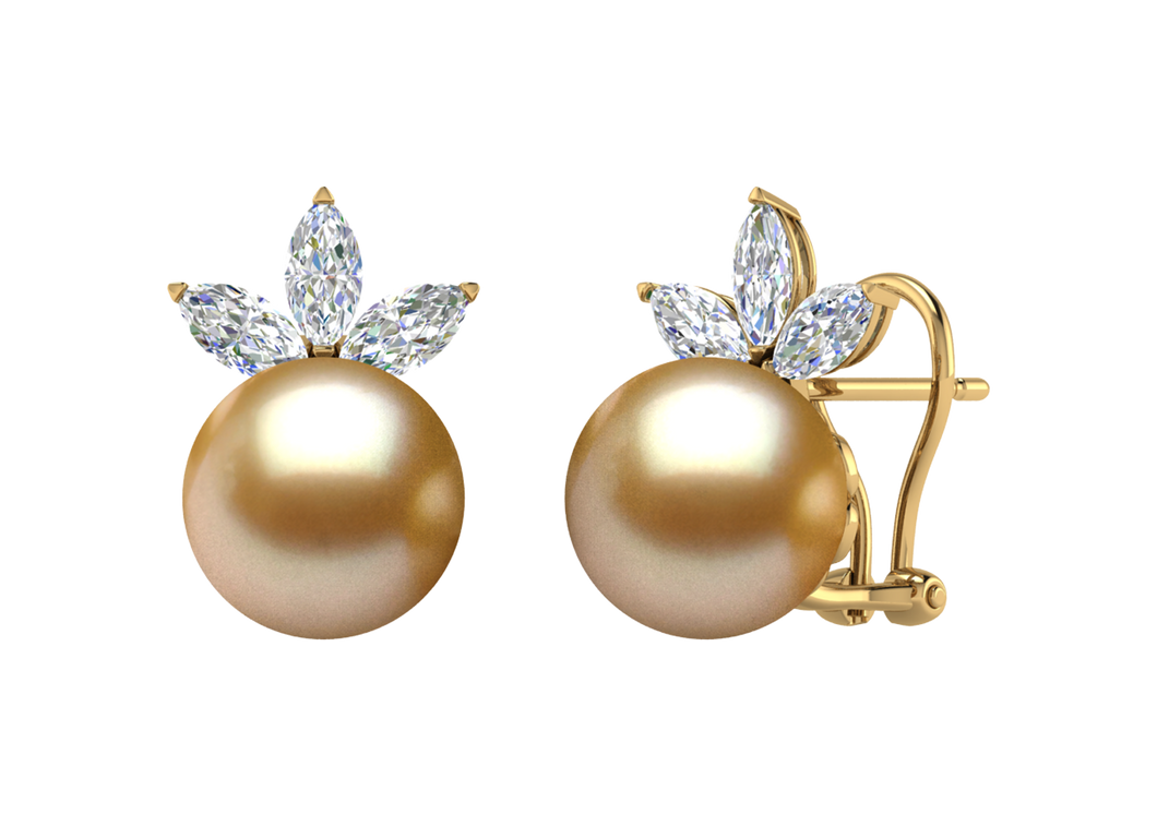 Golden South Sea Pearl Eve Earring