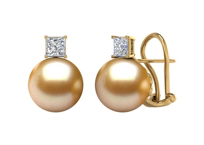 Golden South Sea Pearl Sarai Earring