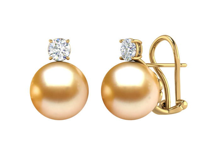 Golden South Sea Pearl Carolina Earring