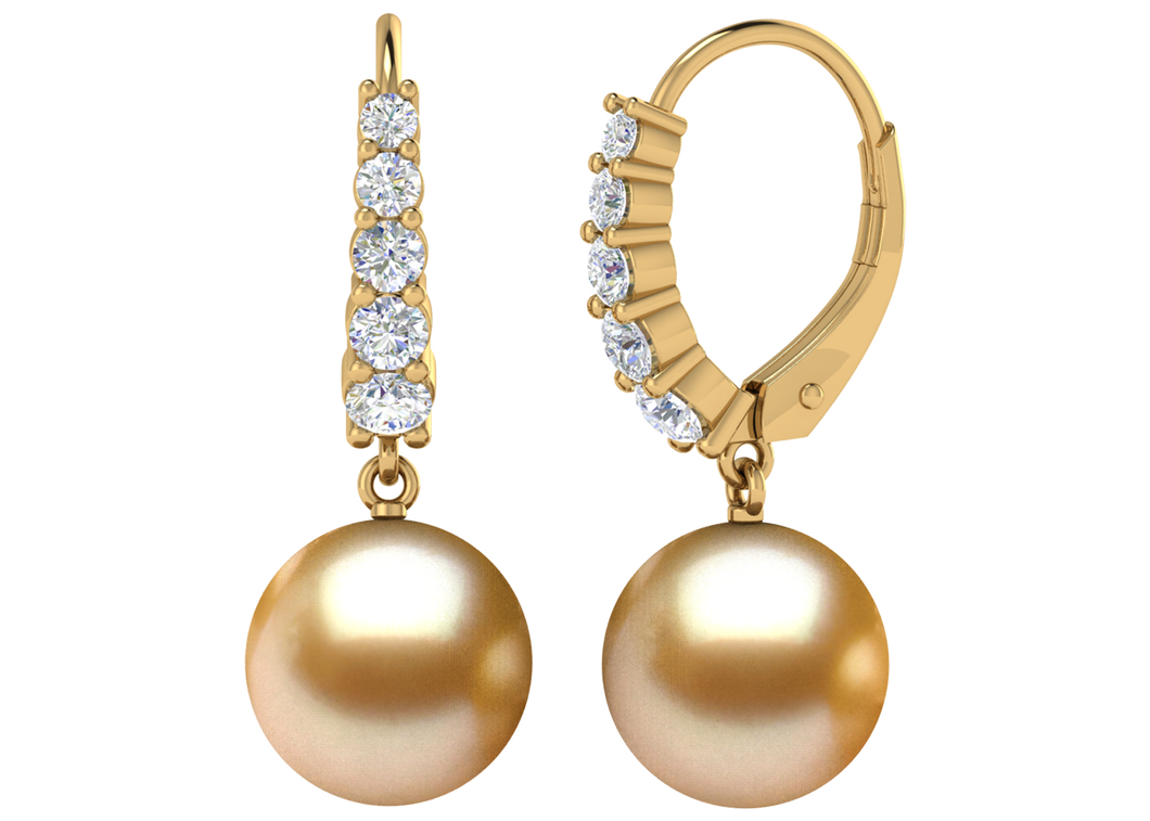 Golden South Sea Pearl Nylah Earring