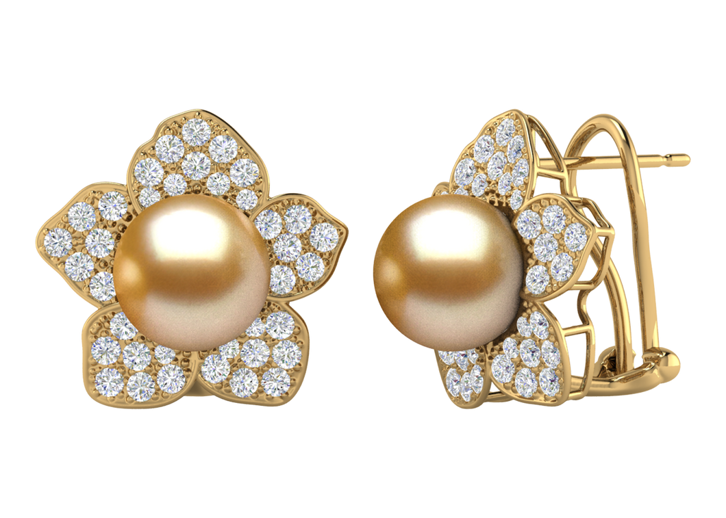 Golden South Sea Pearl Zariah Earring