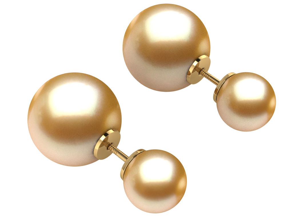 Golden South Sea Pearl Leslie Earring