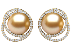 Golden South Sea Pearl Abby Earring