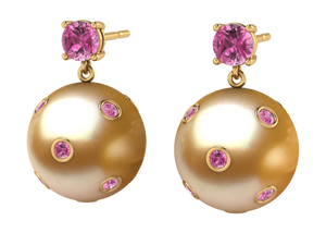 Golden South Sea Pearl Carly Earring