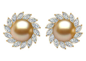 Golden South Sea Pearl Rosemary Earring