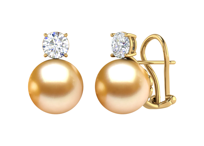 Golden South Sea Pearl Lorelei Earring