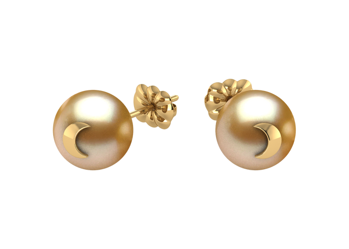 Golden South Sea Pearl Avianna Earring