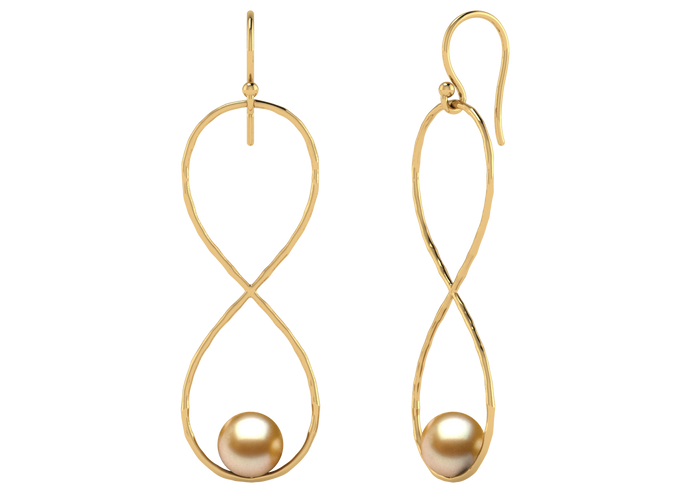Golden South Sea Pearl Macie Earring