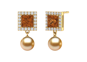 Golden South Sea Pearl Lilith Earring