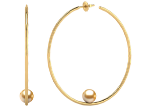 Golden South Sea Pearl Kaydence Earring