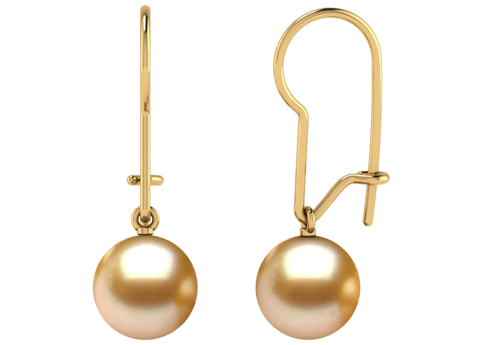 Golden South Sea Pearl Nayeli Earring