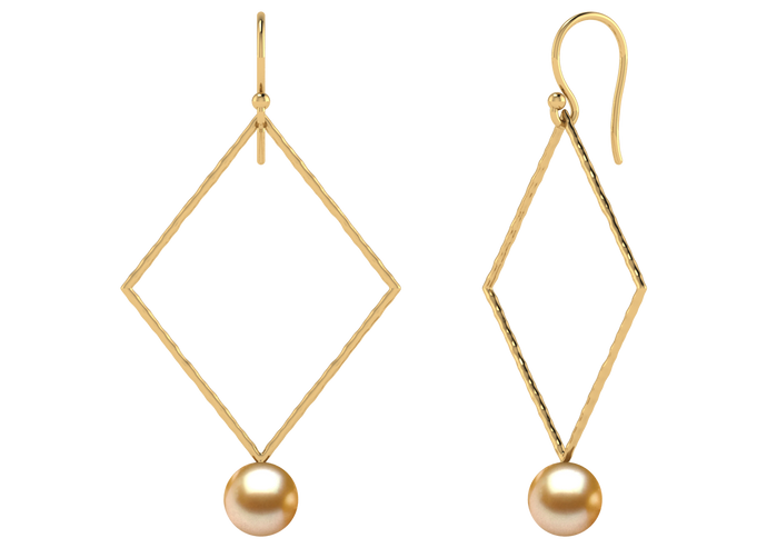 Golden South Sea Pearl Liana Earring