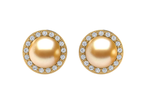 Golden South Sea Pearl Bethany Earring