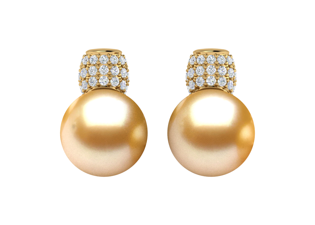 Golden South Sea Pearl Janelle Earring