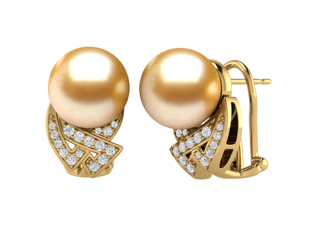 Golden South Sea Pearl Elisa Earring