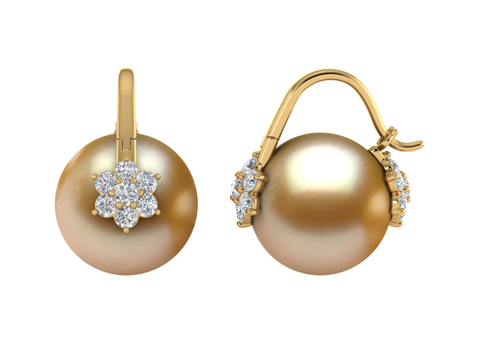 Golden South Sea Pearl Lainey Earring