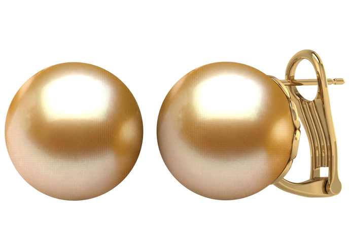 Golden South Sea Pearl Priscilla Earring