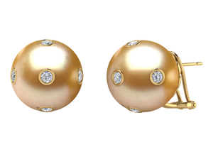 Golden South Sea Pearl Cecelia Earring