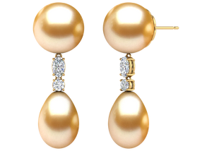 Golden South Sea Pearl Colette Earring