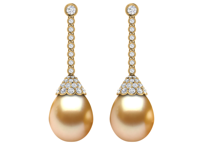 Golden South Sea Pearl Baylee Earring