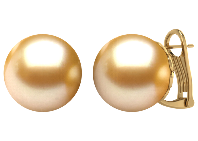 Golden South Sea Pearl Cameron Earring