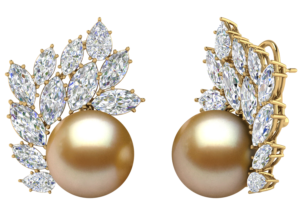 Golden South Sea Pearl Hanna Earring