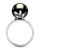Load image into Gallery viewer, Tahitian Pearl Olive Branch Ring