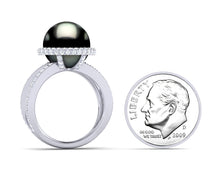 Load image into Gallery viewer, Double Band Pave Halo Ring