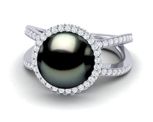 Load image into Gallery viewer, Double Band Pave Halo Ring