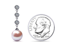 Load image into Gallery viewer, Freshwater Pearl Diamond Cascade Earring