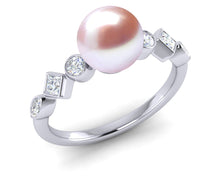 Load image into Gallery viewer, Freshwater Pearl Geometry Ring