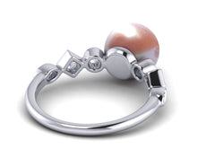 Load image into Gallery viewer, Freshwater Pearl Geometry Ring