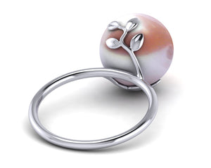 Freshwater Pearl Olive Branch Ring