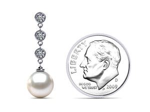 South Sea Pearl Diamond Cascade Earring