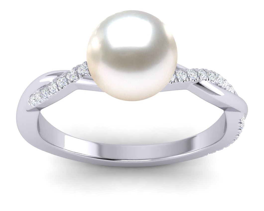 South Sea Pearl Braid Ring