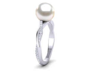 South Sea Pearl Braid Ring