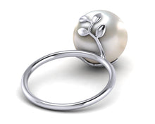 Load image into Gallery viewer, South Sea Pearl Olive Branch Ring