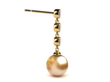 Load image into Gallery viewer, Golden Pearl Diamond Cascade Earring