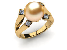 Load image into Gallery viewer, Golden Pearl Four Princess Ring