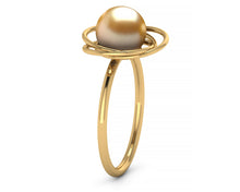 Load image into Gallery viewer, Golden South Sea Pearl Electron Ring