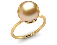 Load image into Gallery viewer, Golden Pearl Olive Branch Ring