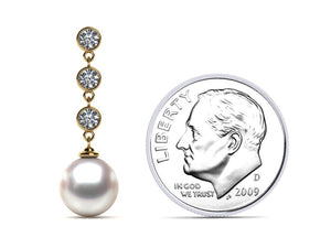 Akoya Pearl Diamond Cascade Earring