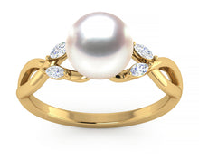 Load image into Gallery viewer, Akoya Pearl Branch Ring
