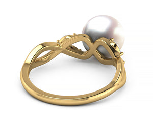 Akoya Pearl Branch Ring